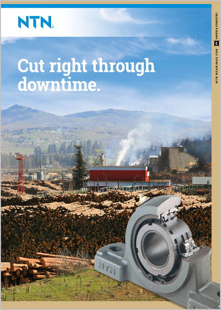 NTN Bearings for Sawmills Brochure cover image
