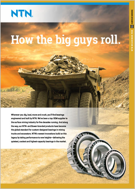 NTN Bearings for Mining brochure cover image