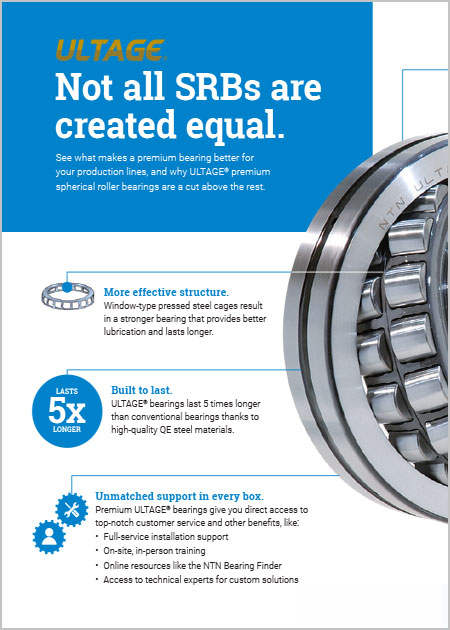 NTN ULTAGE Spherical Roller Bearings Infographic cover image