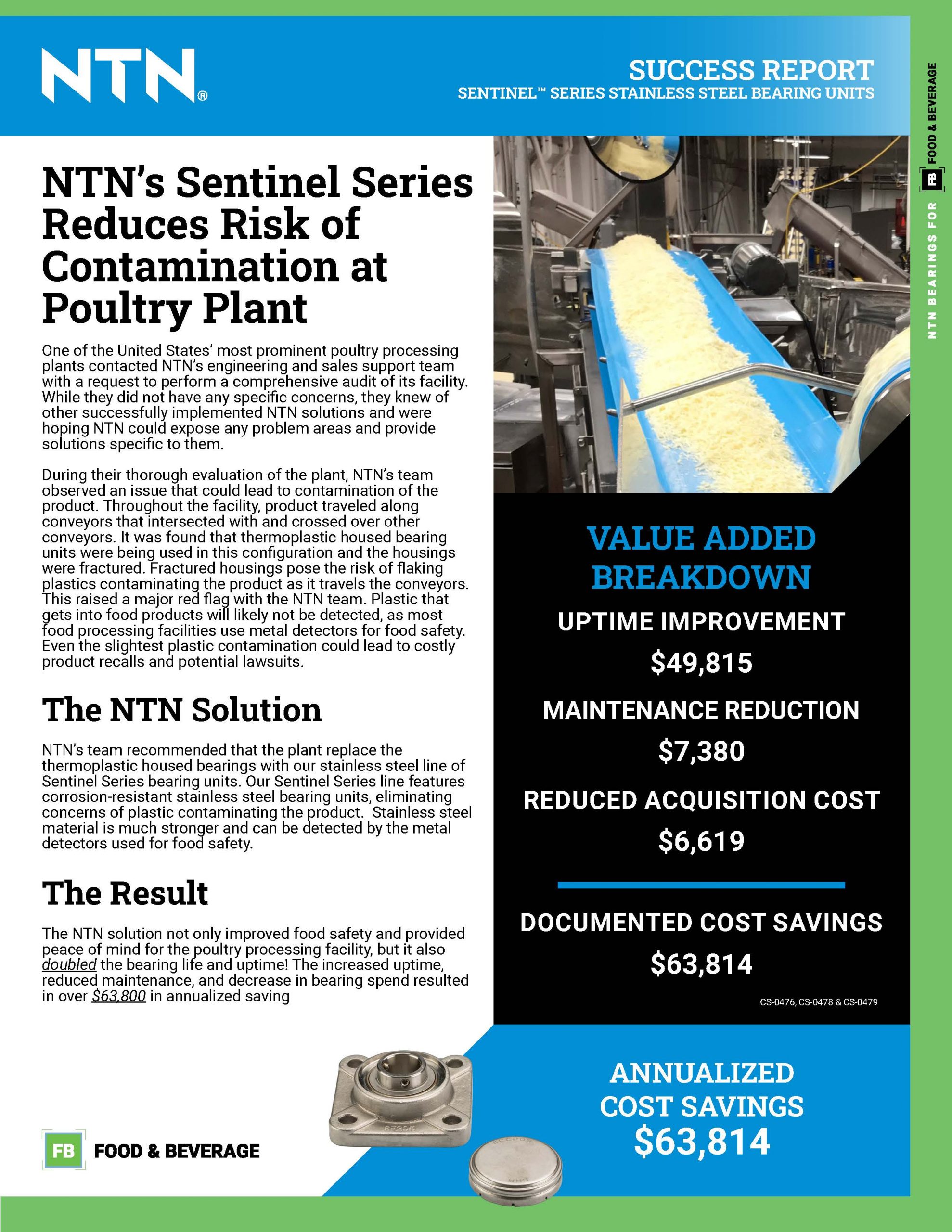 NTN Food and Beverage Success Report first page image